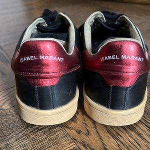 Isabel Marant black and red sneakers size 38